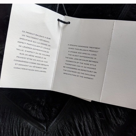 ❌SOLD❌Balmain Fringe Chevron Mini Skirt - Picture 7 of 8